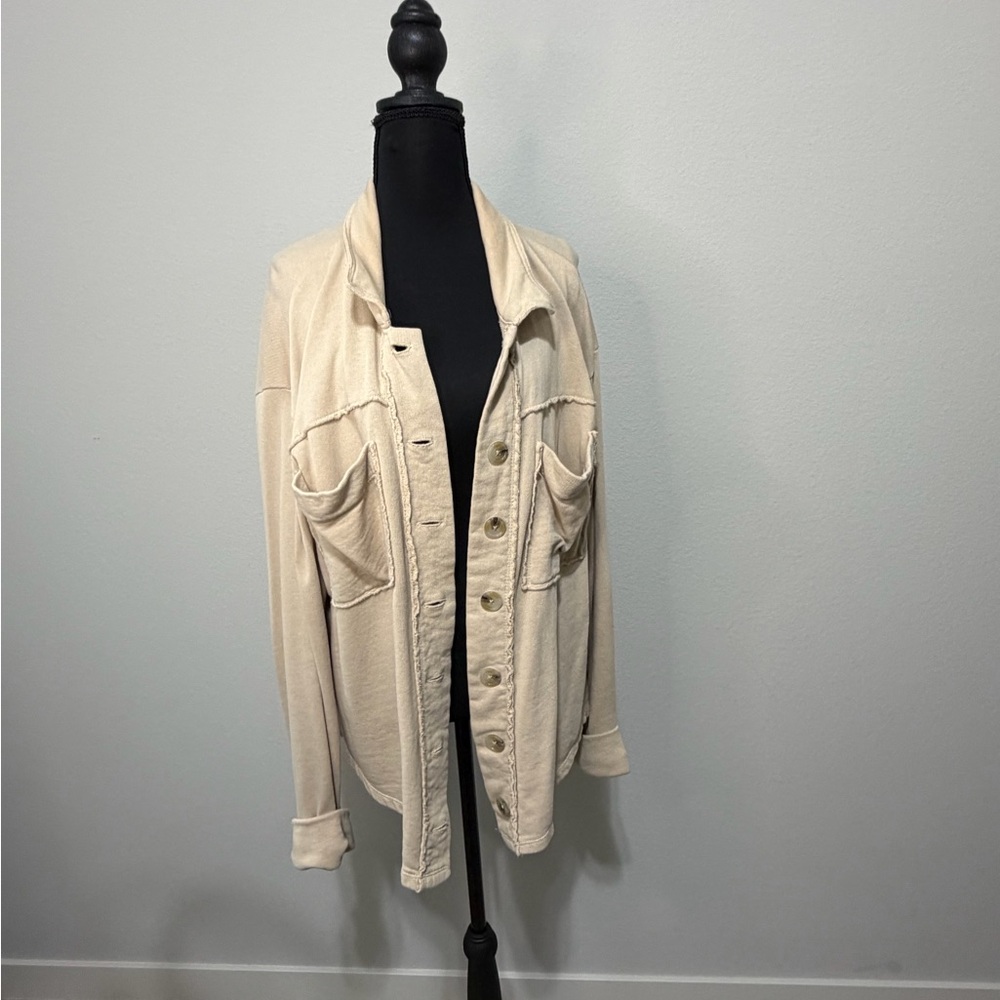 Kensie Women's Beige Shirt Jacket W6
